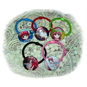 Elfen Lied エルフェンリート Lucy / Sailor Moon Super S anime Hair Bobbles Elastic Ties Ponytail Holder 1a or 1b